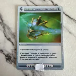 Chaotic Warbeast Power Leash 14/100 Super Rare Battlegear Card TCG - Image 1