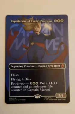 Captain Marvel, Earth's Protector (Borderless) (0354) Marvel Super Heroes Foil - Image 1
