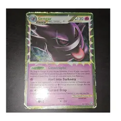 Gengar (Prime) 94/102 Triumphant Holo Ultra Rare Stage 2 130HP Pokemon TCG 2010 - Image 1