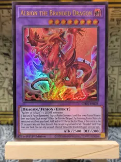 Yugioh Albion the Branded Dragon CH01-EN043 Ultra Rare All-Foil 1st Edition NM/M - Image 1