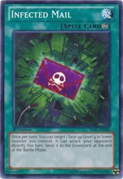 1x Infected Mail - 1st Edition NM Eng YuGiOh - Battle Pack 1 - Image 1