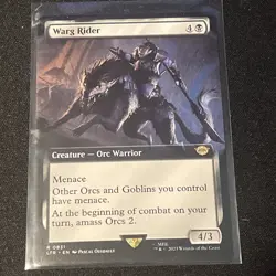 MTG Warg Rider *EXTENDED ART* The Lord of the Rings 0831 NM - Image 1