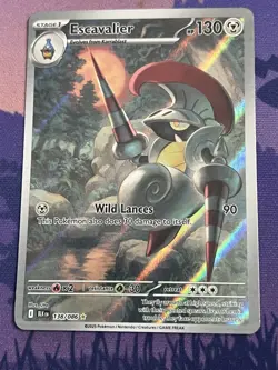 Escavalier 138/086 Illustration Rare ⭐ Holo SV: Black Bolt Pokemon TCG - Image 1