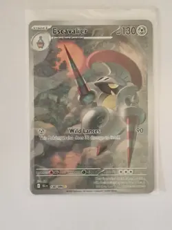 Pokemon TCG Escavalier 138/086 Sv: Black Bolt Holo Illustration Rare pack fresh - Image 1
