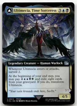 Ultimecia, Time Sorceress (Extended Art) #513 (NM) Final Fantasy FIN Magic MTG - Image 1