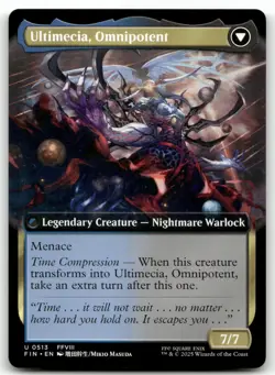 Ultimecia, Time Sorceress (Extended Art) #513 (NM) Final Fantasy FIN Magic MTG - Image 2