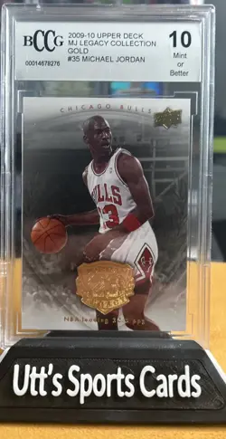 2009 Upper Deck Michael Jordan Legacy Collection Gild #35 BCCG 10 - Image 1