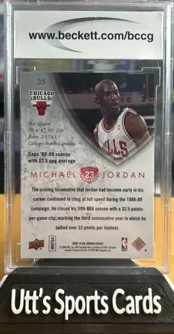 2009 Upper Deck Michael Jordan Legacy Collection Gild #35 BCCG 10 - Image 2
