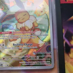 2025 POKEMON PRISMATIC EVOLUTIONS POKEMON CENTER ETB PROMO SVP #173 EEVEE PSA 8 - Image 2