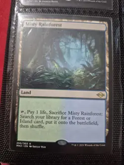 Magic: The Gathering Misty Rainforest Modern Horizons 2 Rare Land Regular Card - Image 1