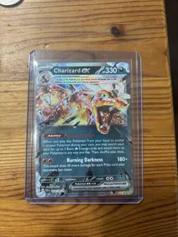 Pokemon TCG Charizard EX Paldean Fates Holo Double Rare Card 054/091 - Image 1