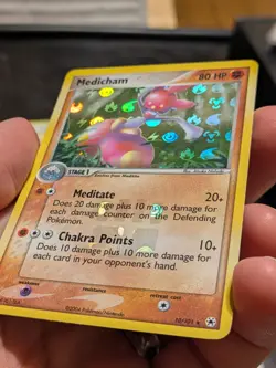 ✨REVERSE HOLO Rare🔥MEDICHAM Ex 10/101 👍 Hidden Legends PokemonTGC 2004 - Image 1