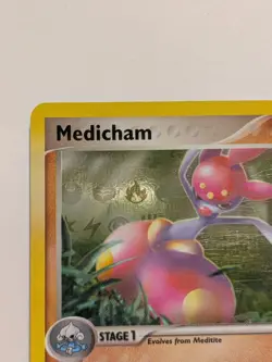 ✨REVERSE HOLO Rare🔥MEDICHAM Ex 10/101 👍 Hidden Legends PokemonTGC 2004 - Image 3