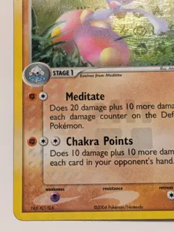 ✨REVERSE HOLO Rare🔥MEDICHAM Ex 10/101 👍 Hidden Legends PokemonTGC 2004 - Image 5