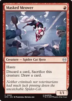 Presale- MASKED MEOWER x4 mtg NM-M Marvel's Spider-Man 4 Common - Image 1