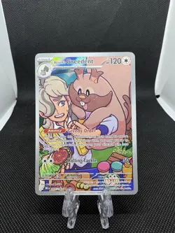 Pokemon Arven's Greedent 205/182 Destined Rivals Illustration Rare Holo Card - Image 1