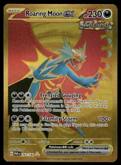 Pokemon Cards Roaring Moon ex 262/182 Paradox Rift Hyper Rare NM *4 - Image 1