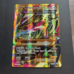 Pokemon TCG JUMBO/Oversized Mega M Rayquaza EX Full Art 98/98 XY Ancient Origins - Image 2