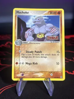 Machoke 33/108 Power Keepers STAMPED Reverse Holo Pokemon Card - Image 1