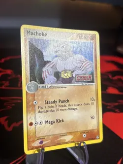 Machoke 33/108 Power Keepers STAMPED Reverse Holo Pokemon Card - Image 2