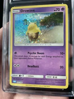 Pokemon CGC 9 Classic Card Game Drowzee 011/034 Holo - Image 3