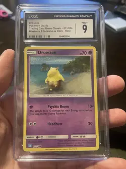 Pokemon CGC 9 Classic Card Game Drowzee 011/034 Holo - Image 4