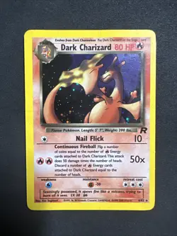 Dark Charizard 4/82 Holo Rare Team Rocket Pokemon - Image 1