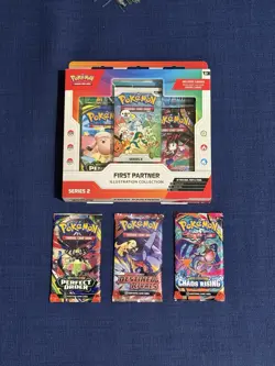 Pokemon First Partner Illustration Collection Series 2 And 3 More Packs (Sealed) - Image 1