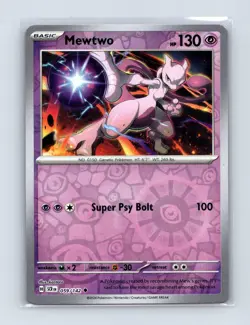 Mewtwo 59/142 Uncommon Stellar Crown Pokemon Reverse Holo Lightly Played - Image 1