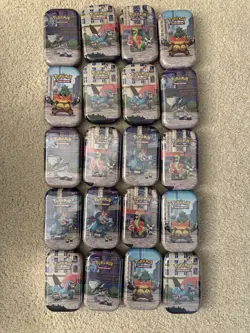 60 Pokemon TCG Chaos Rising & Perfect Order Mini Tin Sealed 2 Booster Packs - Image 2