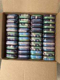 60 Pokemon TCG Chaos Rising & Perfect Order Mini Tin Sealed 2 Booster Packs - Image 3
