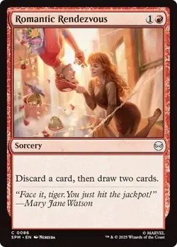 Presale- ROMANTIC RENDEZVOUS x4 mtg NM-M Marvel's Spider-Man 4 Common - Image 1