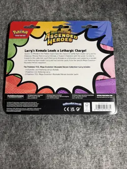 Pokemon Mega Evolution Ascended Heroes Komala Promo 2 Pack Hanger Sealed. - Image 3