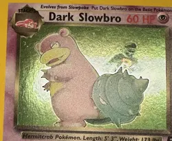 Pokemon TCG 2000 Dark Slowbro 12/82 Team Rocket Holo Rare Vintage - Image 5