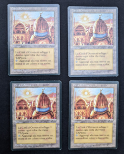 Magic MTG 4x City of Brass FBB Italian Rinascimento Playset www_MoxBeta_com - Image 2