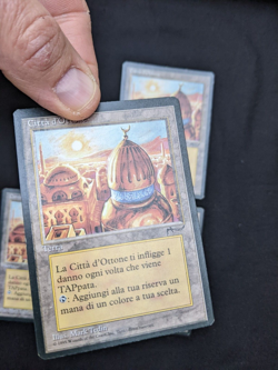 Magic MTG 4x City of Brass FBB Italian Rinascimento Playset www_MoxBeta_com - Image 3