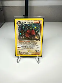 WoTC Pokemon TCG Dark Dugtrio 6/82 Team Rocket Holo Rare English - Image 1