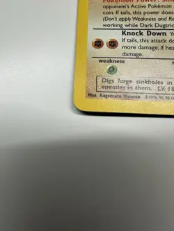 WoTC Pokemon TCG Dark Dugtrio 6/82 Team Rocket Holo Rare English - Image 5