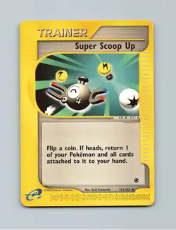 Super Scoop Up 151/165 Uncommon Expedition Base Set Pokemon Lightly Played - Image 1