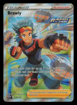Brawly 188/198 Ultra Rare Chilling Reign Pokemon Near Mint - Image 1