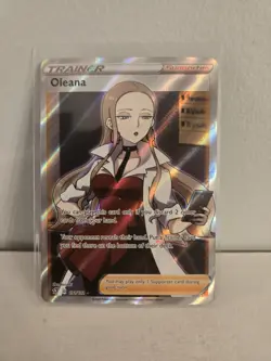 Oleana (Full Art) 191/192 Ultra Rare Holo NM Pokemon SWSH02: Rebel Clash - Image 1