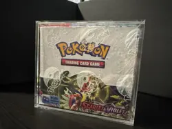 Pokemon TCG Scarlet & Violet - Base Set Booster Box In Acrylic Case - Image 1
