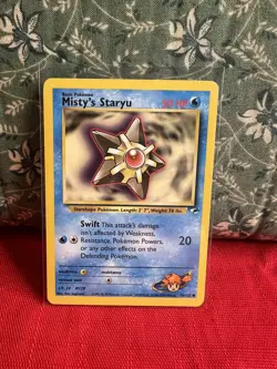 Pokemon TCG - Misty's Staryu - 90/132 - Gym Heroes - WOTC - Regular - LP - Image 1