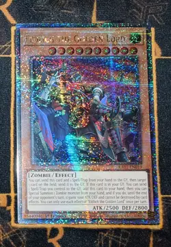 YUGIOH Eldlich the Golden Lord (RA01-EN019) Quarter Century Secret Rare 1st Ed - Image 1
