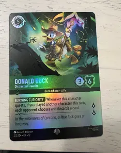 Ravensburger Disney Lorcana Donald Duck - Distracted Traveler 212/204 Foil EN - Image 1