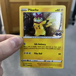 Pokemon Pikachu SWSH234 Cosmos Holo Black Star Promo Card Near Mint Condition - Image 1