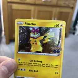 Pokemon Pikachu SWSH234 Cosmos Holo Black Star Promo Card Near Mint Condition - Image 5