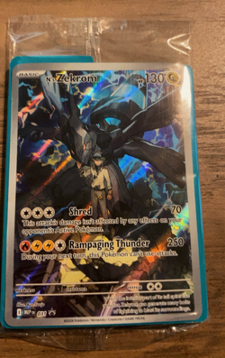 Pokemon SEALED N's Zekrom 031 Mega Evolution Promo Illustration Rare (Near Mint) - Image 1
