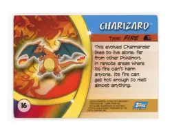 2004 Topps Pokemon Advanced Challenge Charizard TCG No. 16 HP/DMG - Image 2