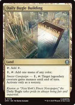 Presale- DAILY BUGLE BUILDING x4 mtg NM-M Marvel's Spider-Man 4 Unc - Image 1